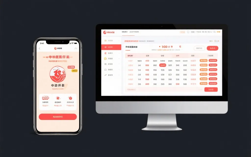 手机端和桌面端同步展示彩票开奖信息，布局简洁清晰